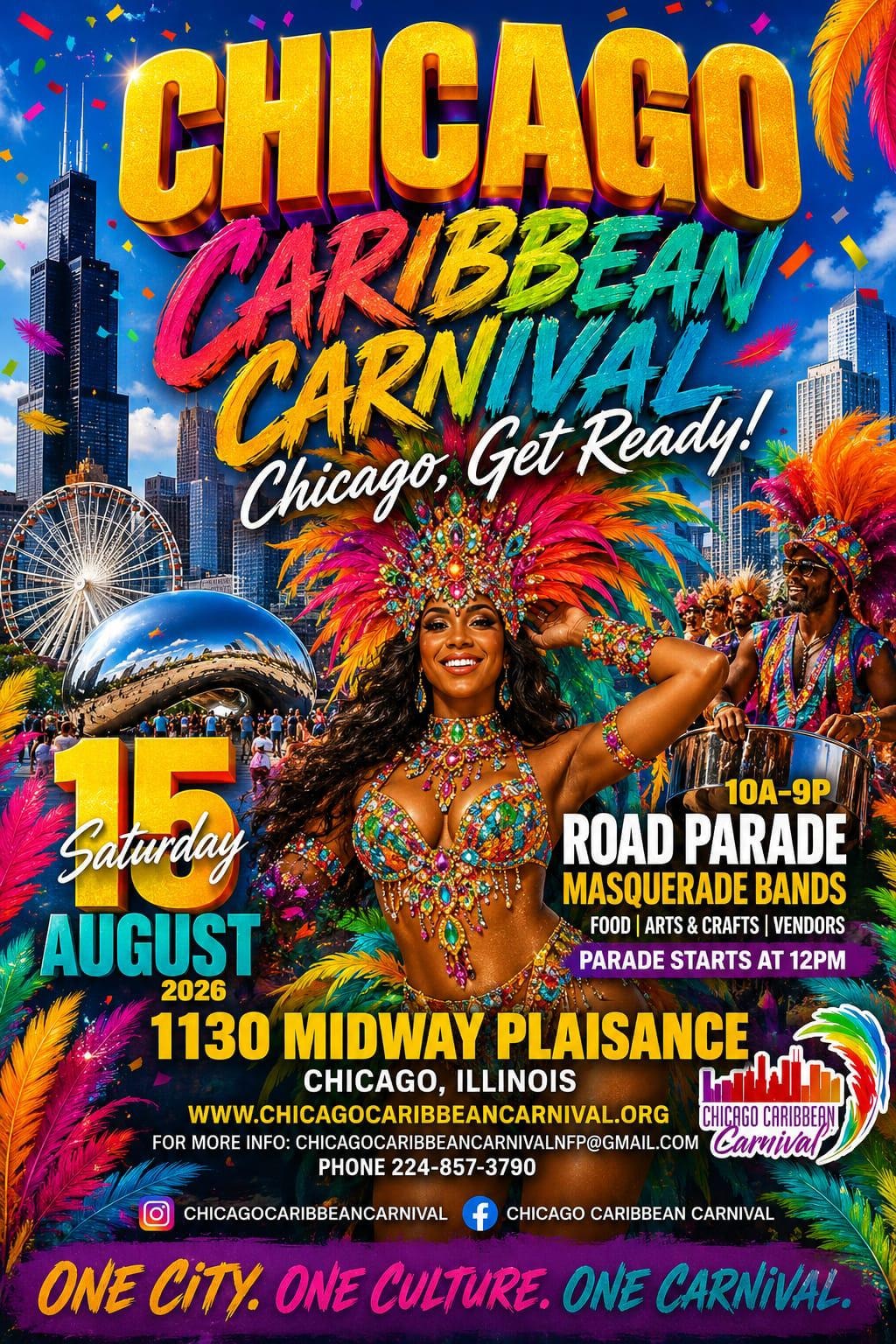 Chicago Caribbean Carnival event flyer